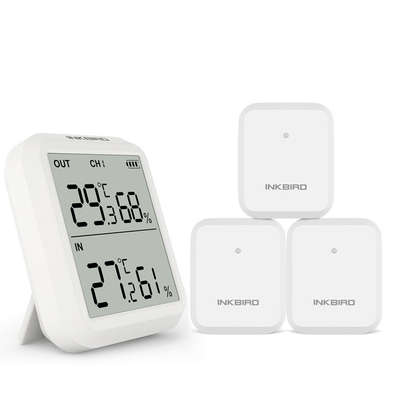 Rain Gauge Digital - INKBIRD Higrometer Termometer Digital Akurasi Tinggi