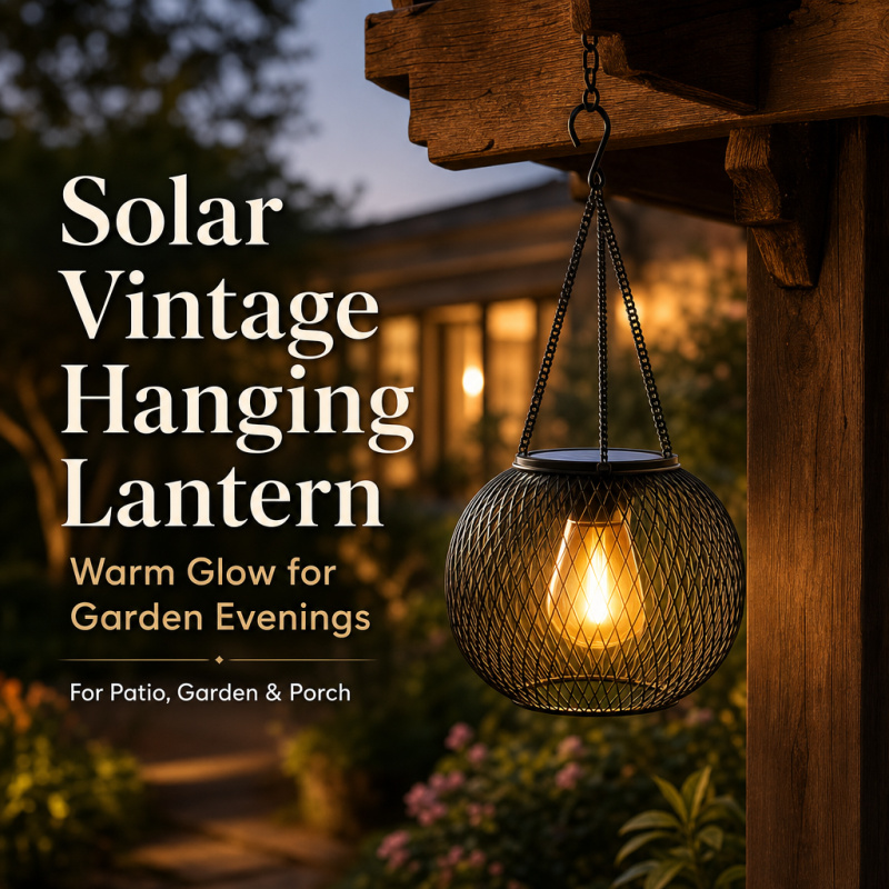 Smart Garden Lamp - Lampu Lantai Gantung LED Tenaga Surya