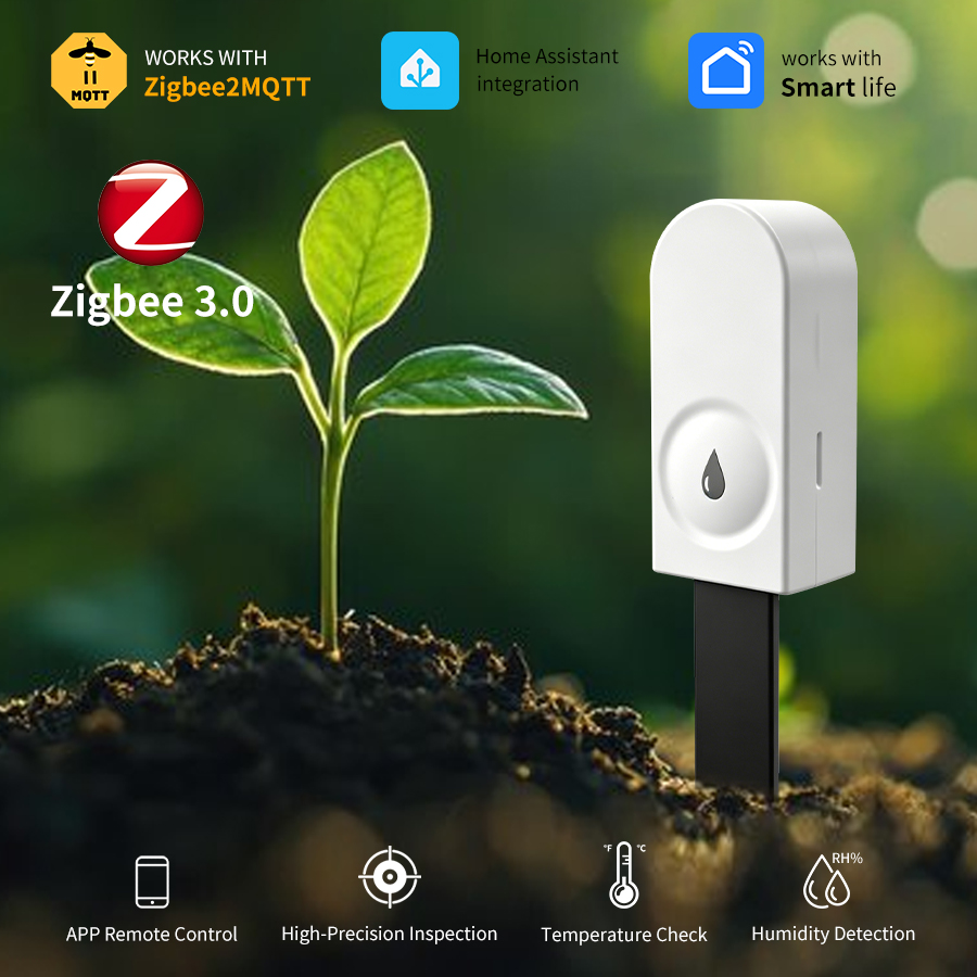 Smart Garden Home Assistant - Pengukur Kelembaban Tanah Smart Zigbee 3.0,