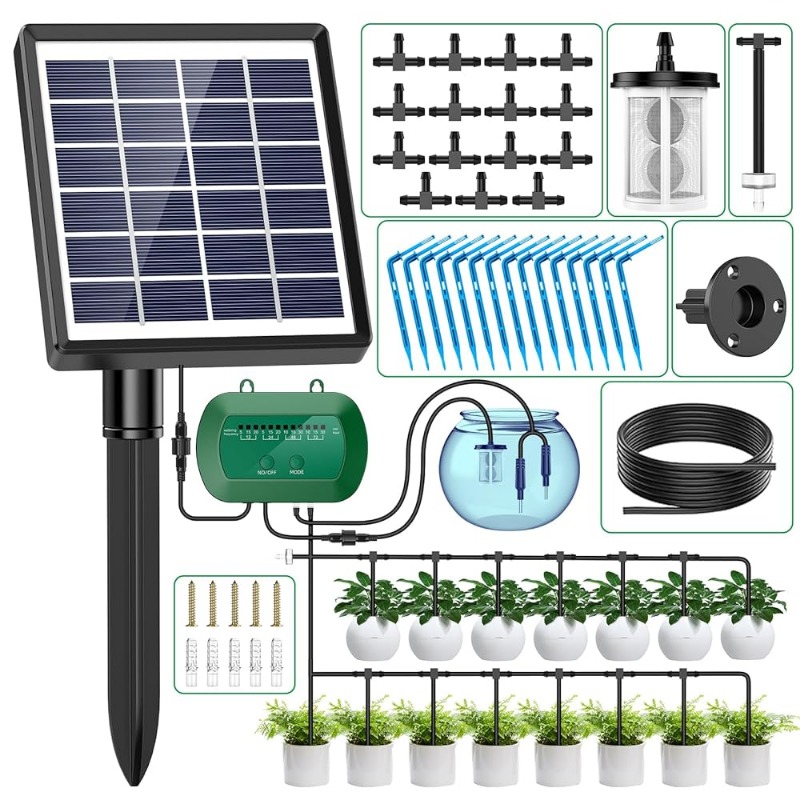 Smart Garden Home - Kit irigasi cerdas tenaga surya, Kit