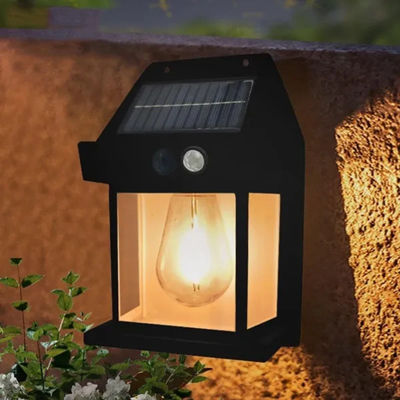 Smart Garden Lanterns - Lampu Malam Tungsten Surya Lampu Dinding