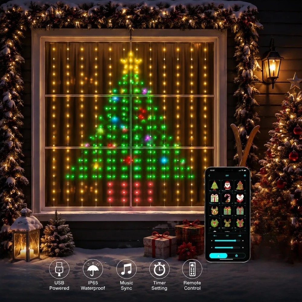 Lampu Tirai LED Pixel untuk Lu - Smart Gardening ulasan dan harga