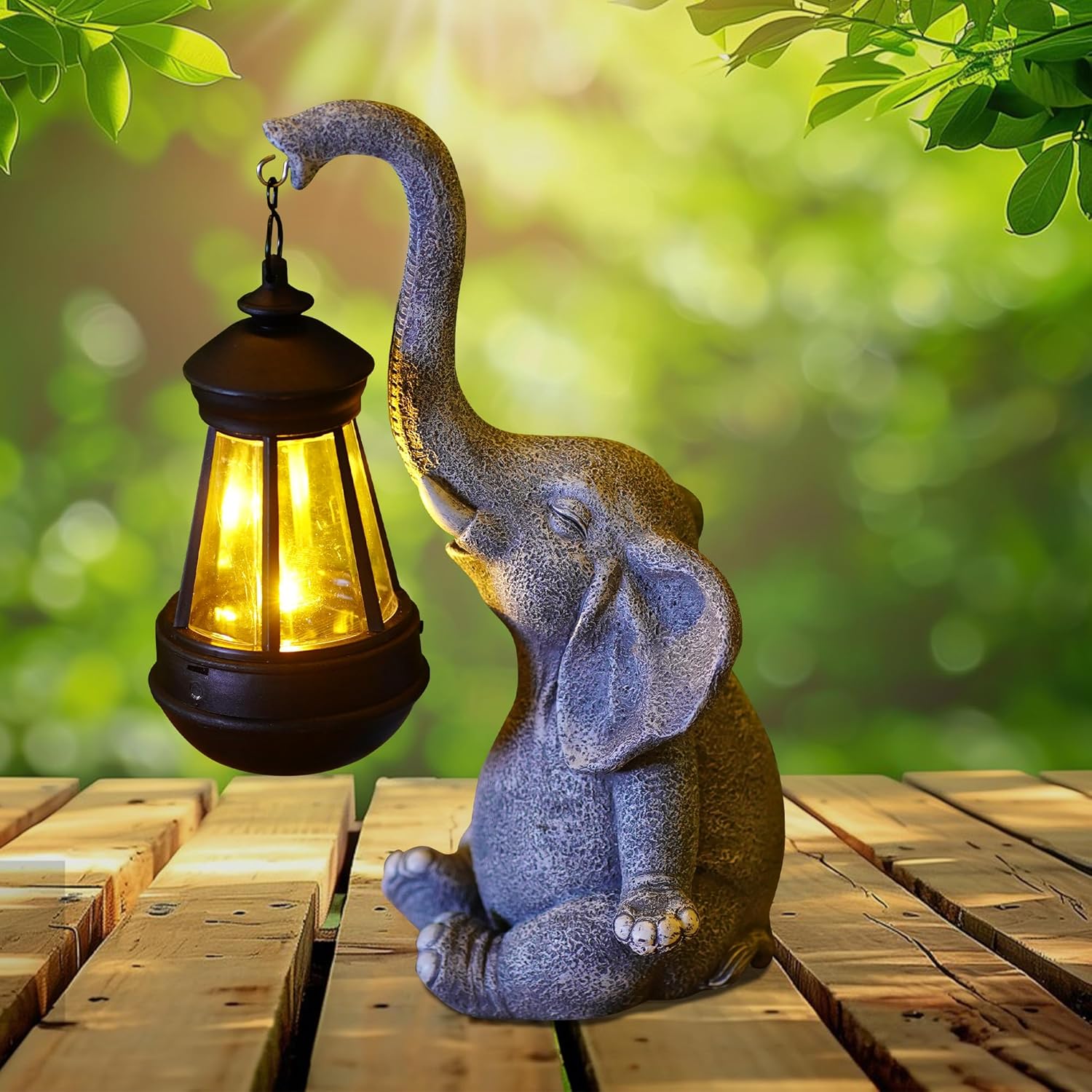 1 Buah Patung Gajah Resin deng - Smart Zen Garden ulasan dan harga