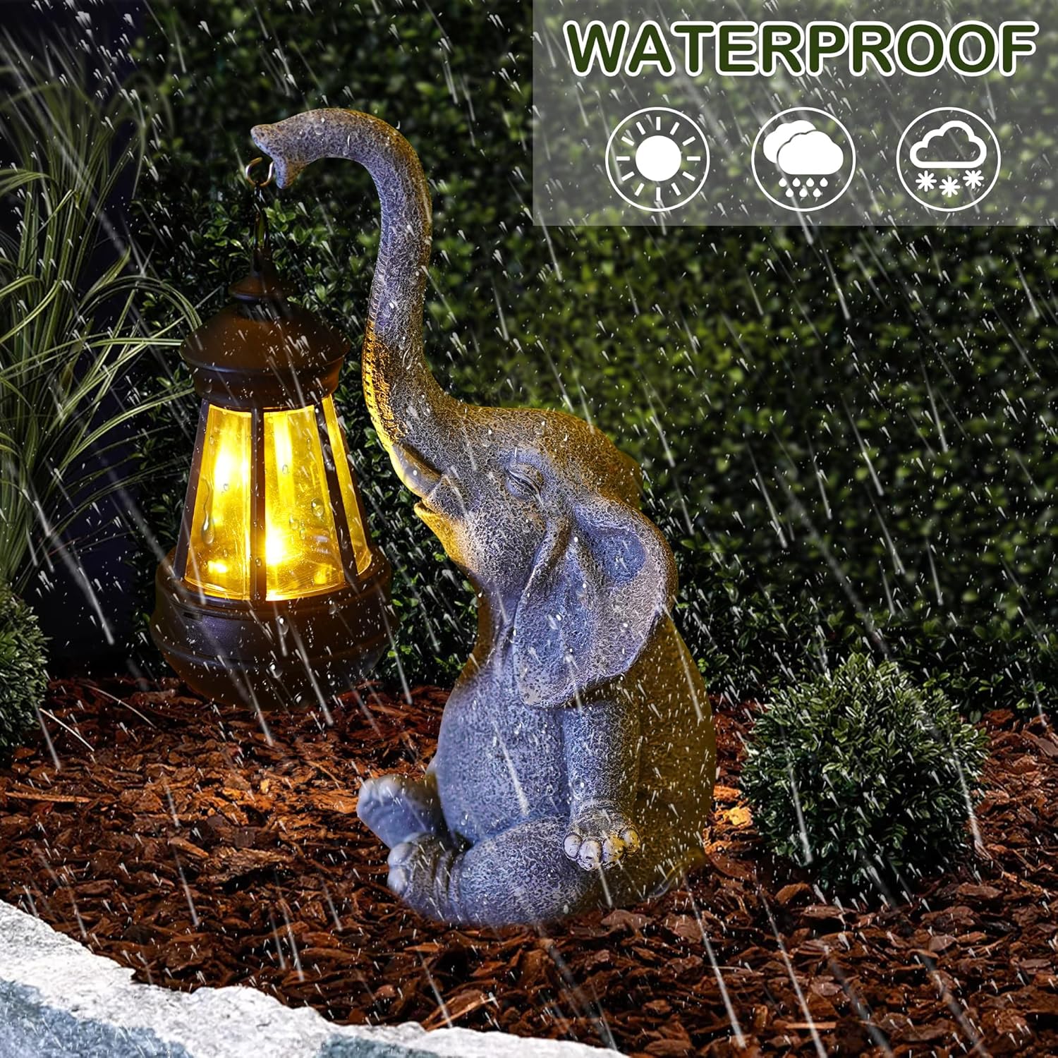 1 Buah Patung Gajah Resin deng - Smart Zen Garden ulasan dan harga