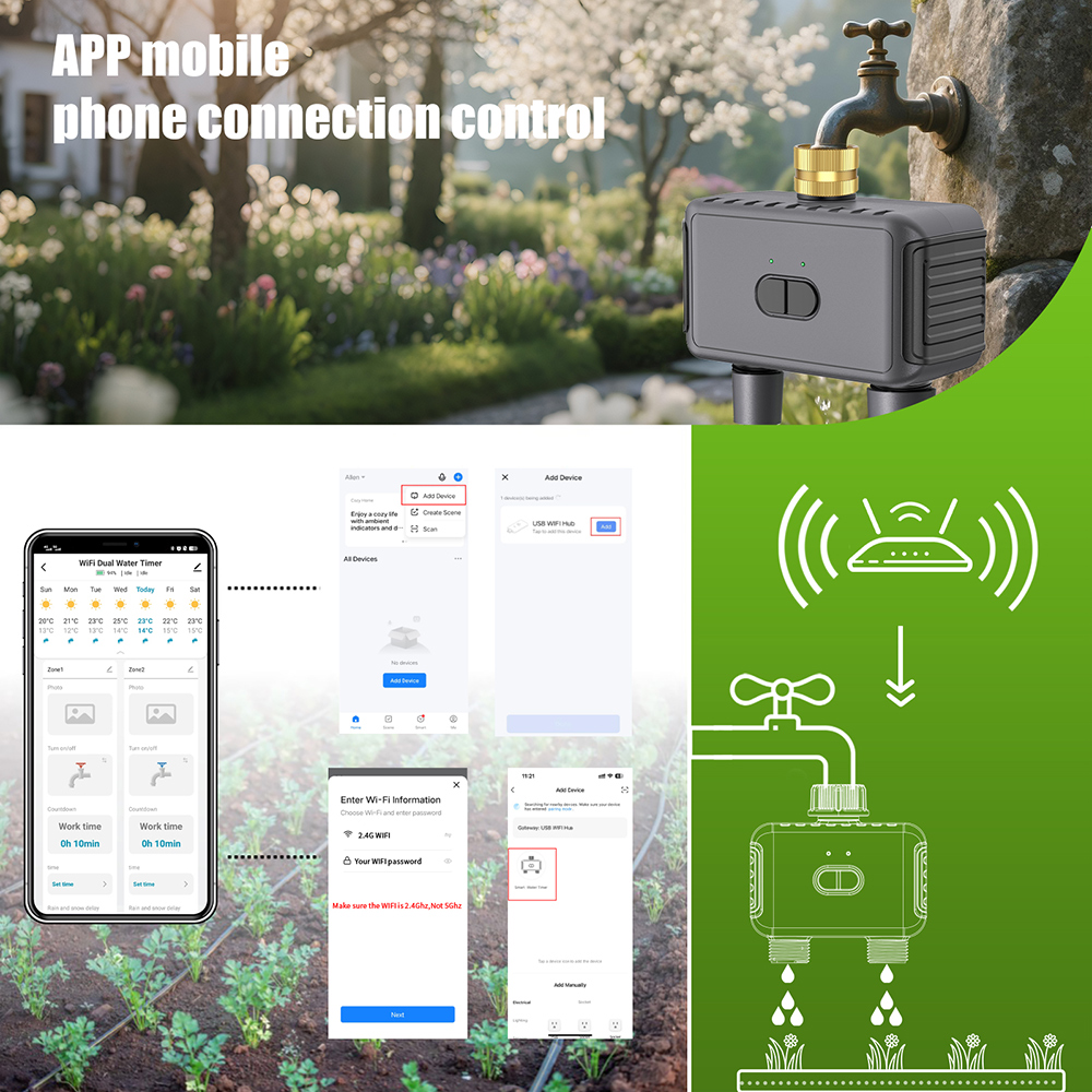 Timer Air Otomatis Wifi Selang - Smart Garden Home ulasan dan harga