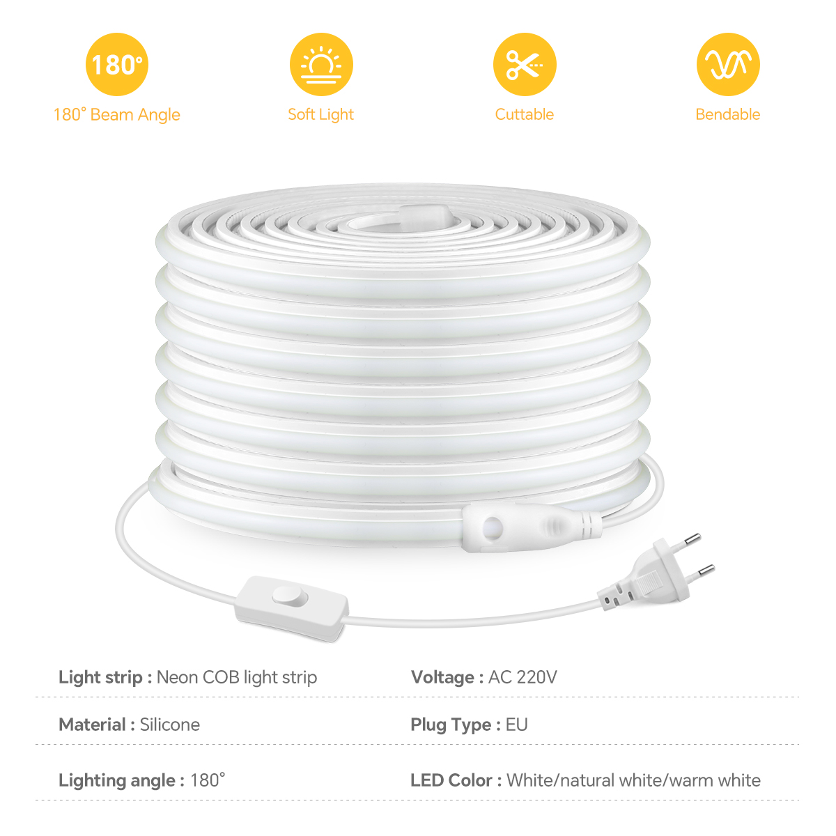 Strip Led COB 220V Strip LED C - Smart Garden Lamp ulasan dan harga
