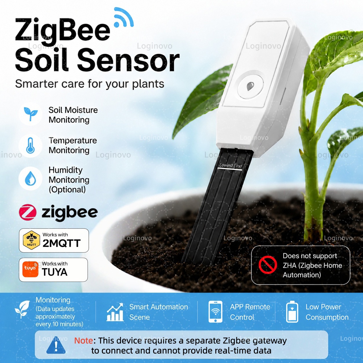 TUYA Zigbee Penguji Tanah Sens - Smart Garden Home Assistant ulasan dan harga