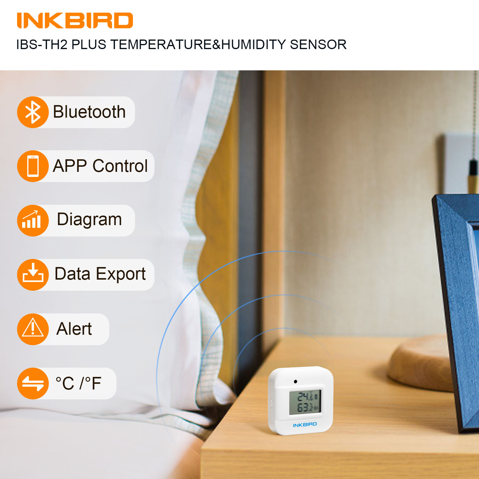 INKBIRD IBS-TH2 Plus higromete - Rain Gauge Digital ulasan dan harga