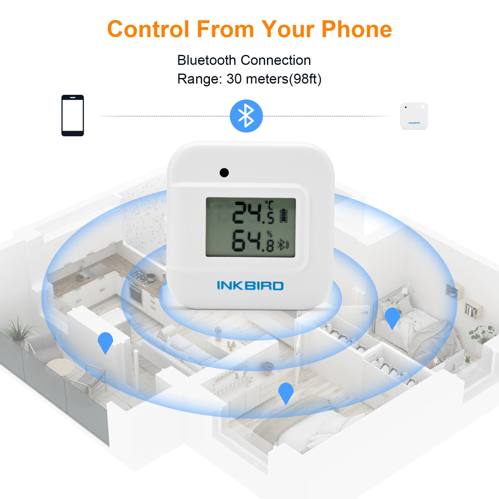 INKBIRD IBS-TH2 Plus higromete - Rain Gauge Digital ulasan dan harga