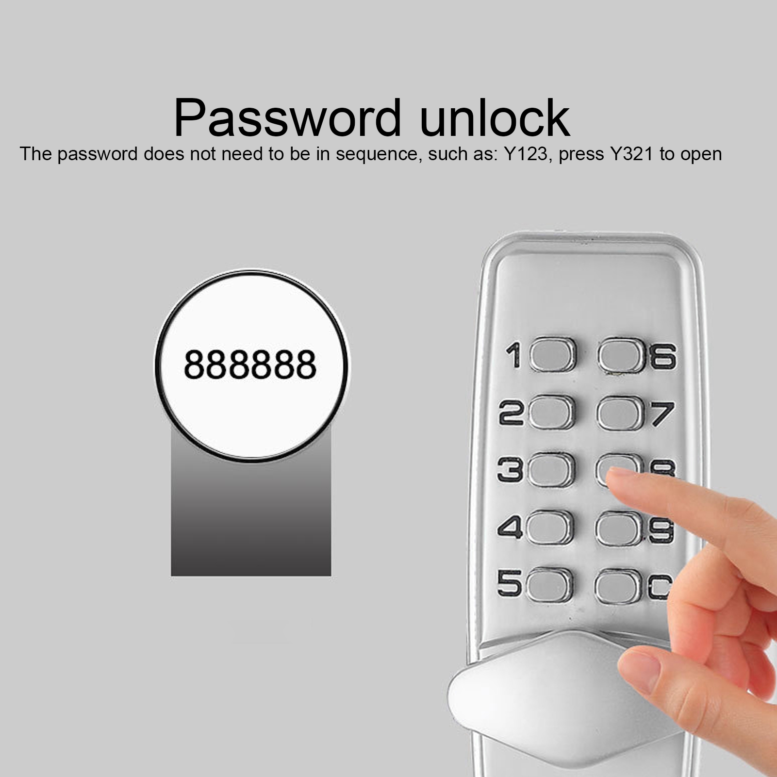 Kunci Kata Sandi Mekanis Tidak - Smart Garden Gate Lock ulasan dan harga