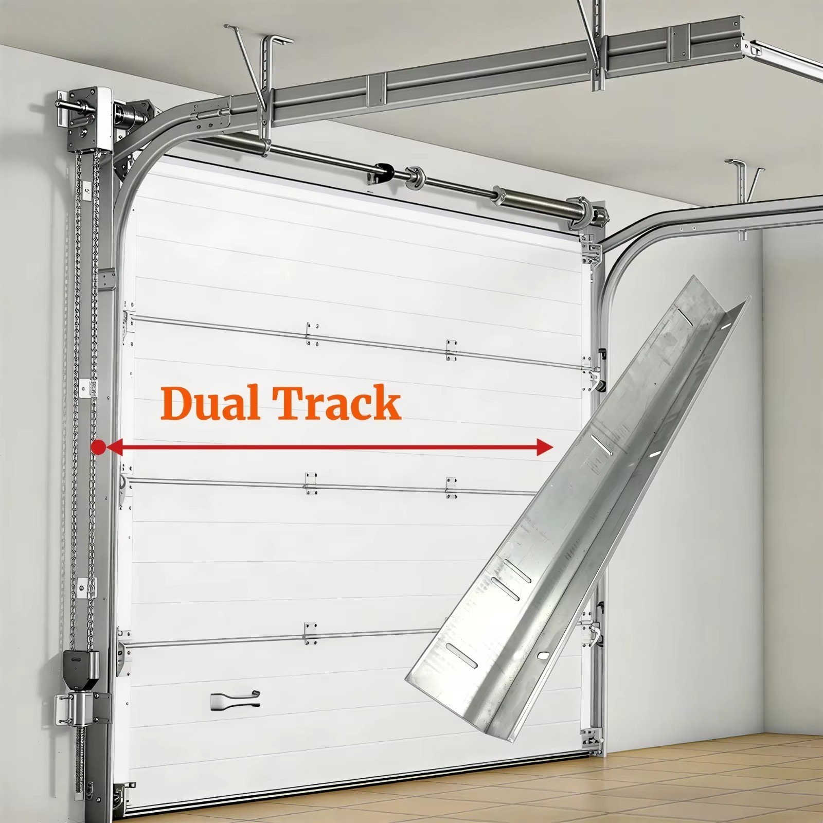 Pintu garasi aluminium pintar  - Smart Gardening ulasan dan harga