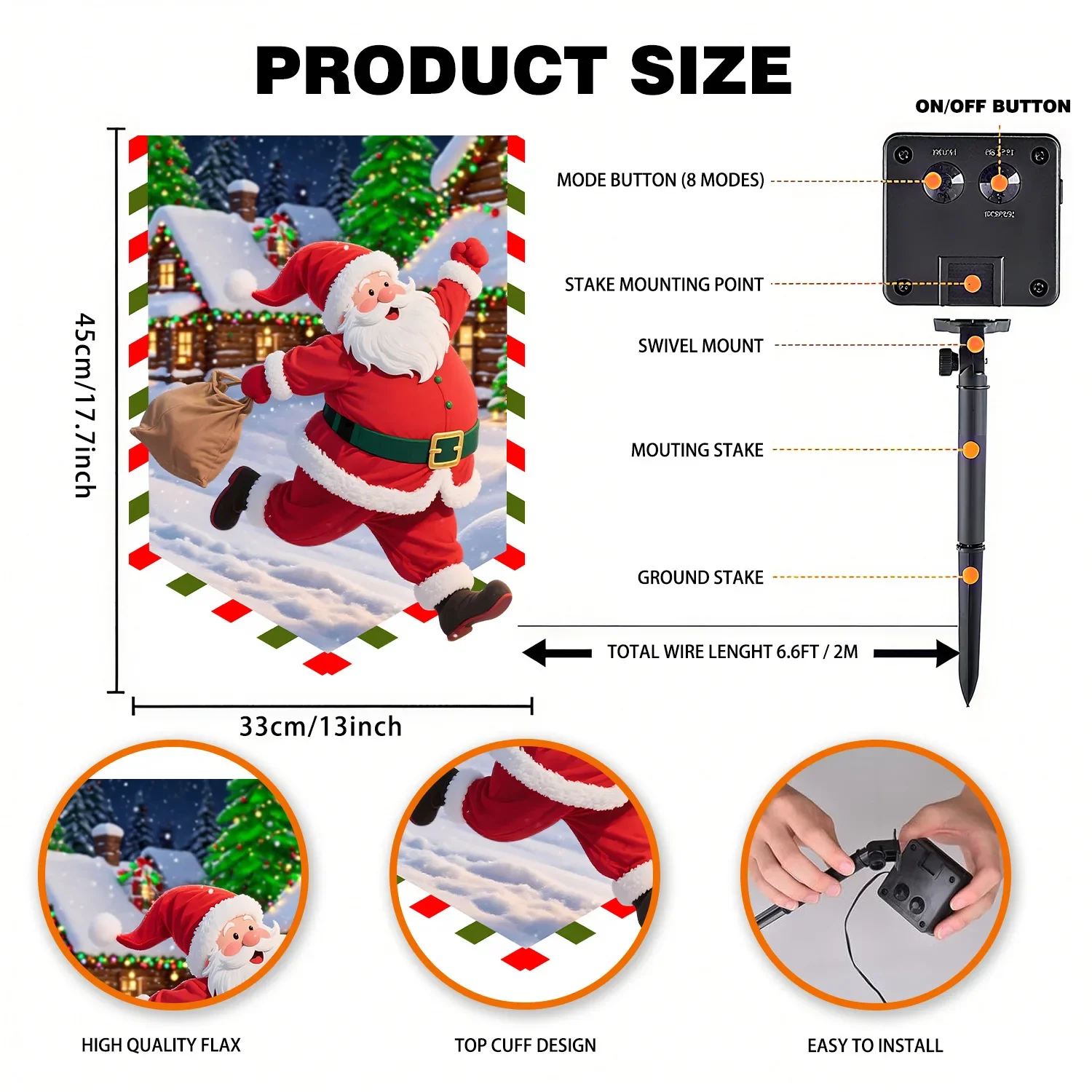 Bendera gantung LED bertenaga  - Smart Garden Lamp ulasan dan harga