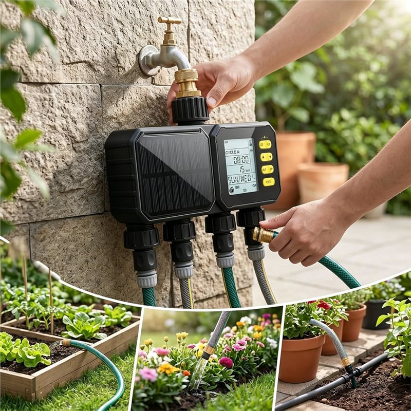 Pengatur Waktu Air Bertenaga S - Smart Garden Zone ulasan dan harga