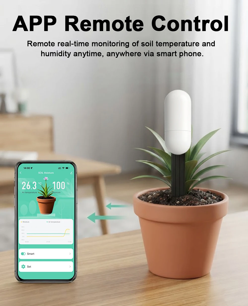 Detektor Kelembapan Suhu Tuya  - Smart Garden Home ulasan dan harga