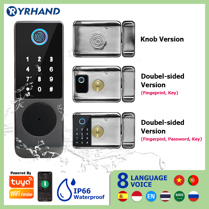Tuya Kunci Pintar Tahan Air Wi - Smart Garden Gate Lock ulasan dan harga