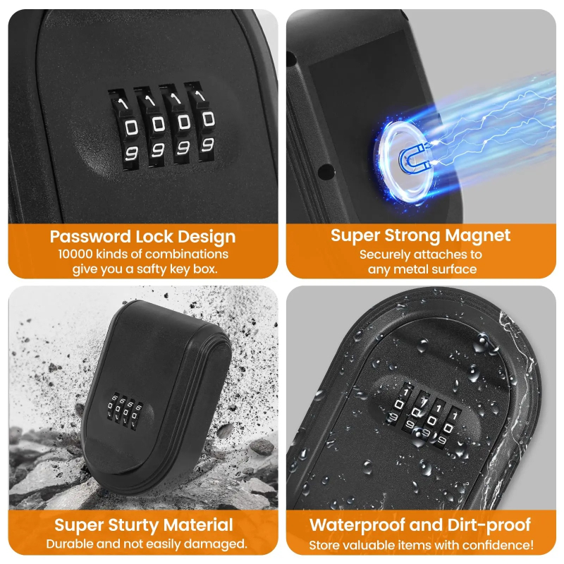 1PCS Kotak Penyimpan Kunci Mag - Smart Garden Gate Lock ulasan dan harga
